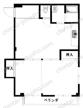 田口ビル2階の間取図