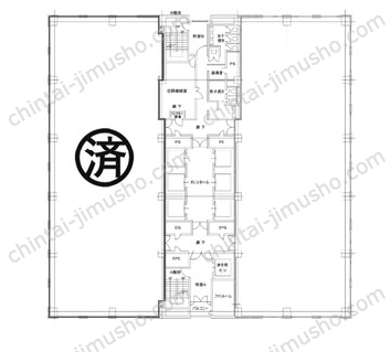 大崎ニューシティ4号館／新大崎勧業ビル7階の間取図