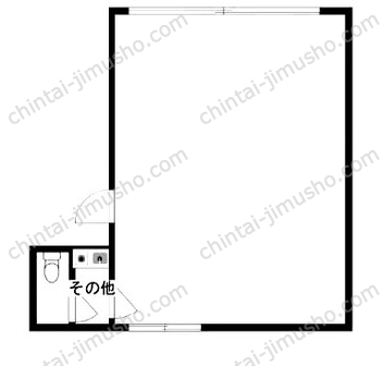 岡田印刷ビル3階の間取図