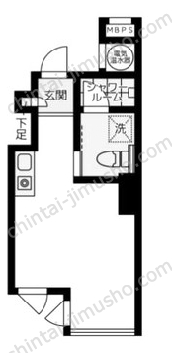 セントラル東銀座の間取図