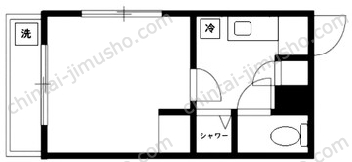 プリオール新宿2階の間取図