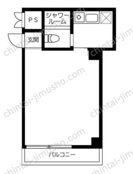 田町センチュリーマンション6階の間取図