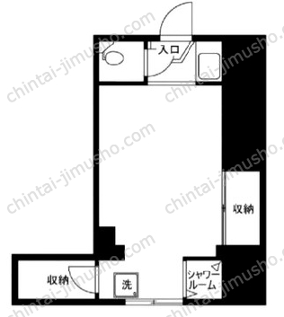 ソリューション門前仲町2階の間取図
