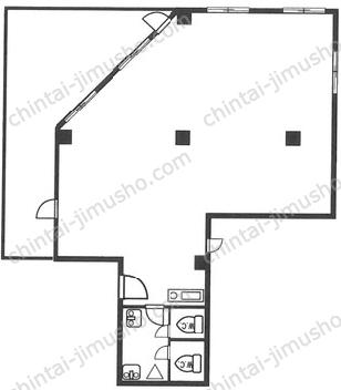 天王台岩佐ビル3階の間取図
