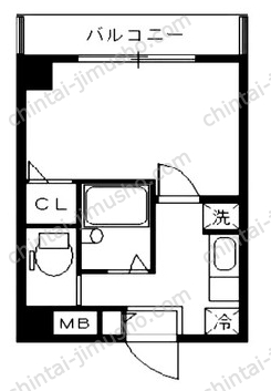 リバース横浜4階の間取図