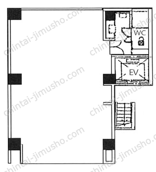 虎ノ門吾妻ビル1階の間取図