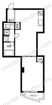 小林ビル4階の間取図