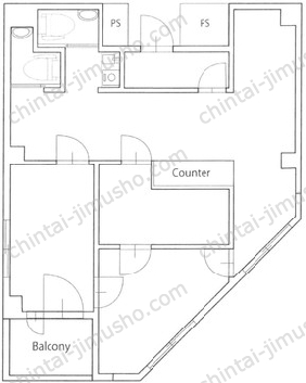 駒込NACビル5階の間取図