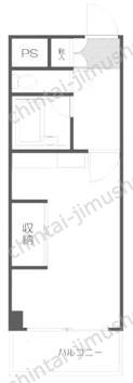 グリーンフラット代々木1階の間取図