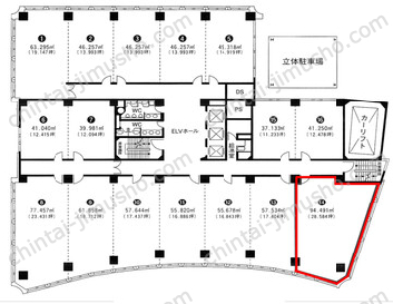 日本企業会館の間取図