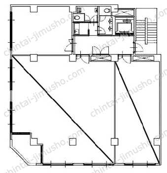 八重洲KHビル／日本橋ライズオフィス2nd3階の間取図