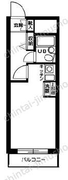 コスモ東池袋8階の間取図