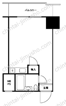 サンパレス新宿11Fの間取図