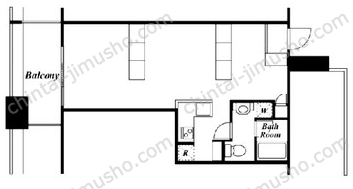 TSURUYA-CHO HEIGHTS9Fの間取図