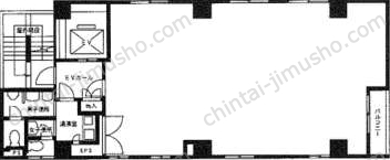 大久保ビル9階の間取図