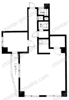 安田神保町マンション2階の間取図