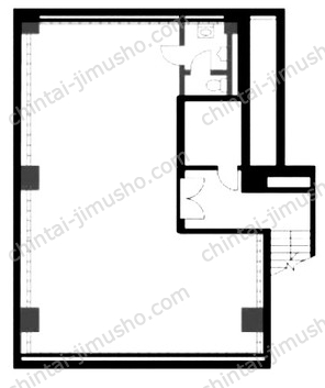 MAKIビルB1階の間取図