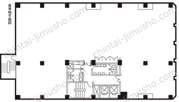 大船センタープレイス4階の間取図