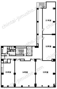 新横浜アーバンスクエア7階の間取図