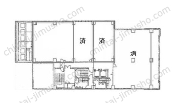 松戸第一生命ビルの間取図