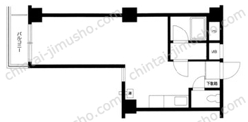 トーア新富マンション2階の間取図