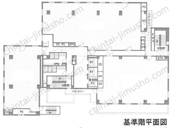 朝日生命府中ビル3階の間取図