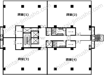東武立野ビル4階の間取図