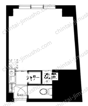 赤坂レジデンシャルホテル4階の間取図