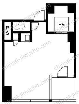 麻布十番アクティブビル8階の間取図