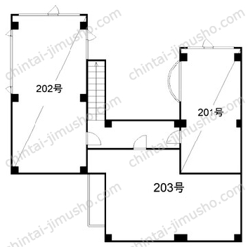 メイプルツイン2階の間取図