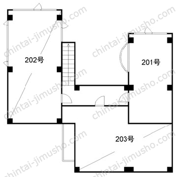 メイプルツイン2階の間取図
