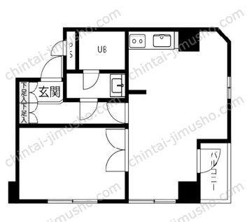 骨董通りビル5階の間取図