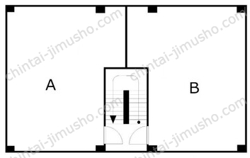 Bsquare竹下通りB1階の間取図