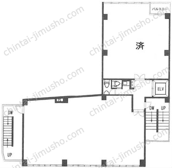 茅場町K-1ビルの間取図