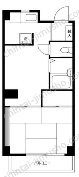 ハイツ桑岡4階の間取図