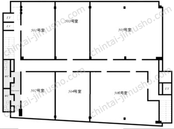 宇徳ビル/宇徳ビルディング5Fの間取図