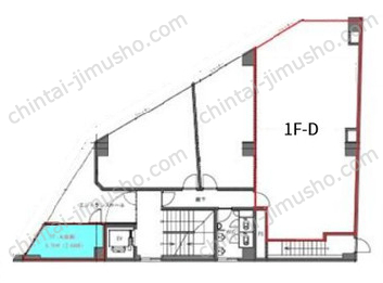 YK-18ビル1階の間取図