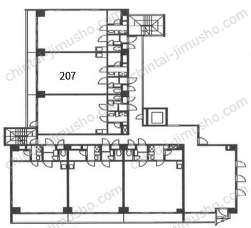 フジタマンション2階の間取図