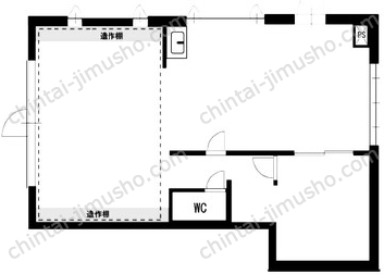 （仮称）柏町3丁目貸店舗事務所の間取図
