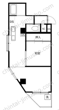 ニュー荻窪マンション7階の間取図