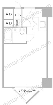 ウエストサイド新宿御苑の間取図