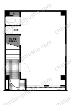 市川ビル1階の間取図