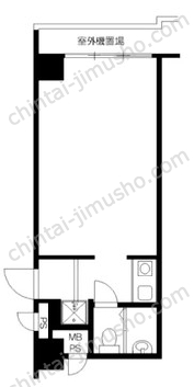 朝日六番町マンション7階の間取図