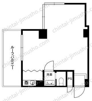 日本橋サマリヤシティハイツ8階の間取図