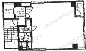 森山ビル3階の間取図