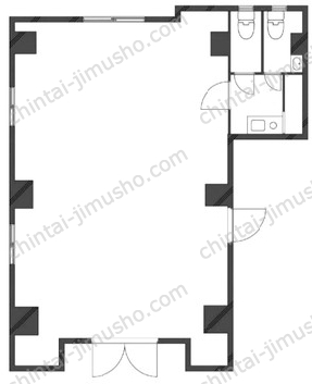 コスモビル1階の間取図