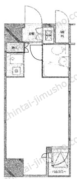 フォンテ六本木9階の間取図