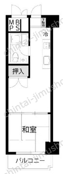 錦糸町ハイタウン3階の間取図