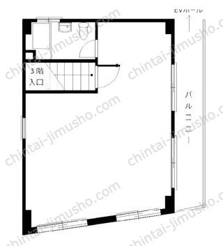 高見ビル4Fの間取図