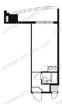 花和ビル8Fの間取図